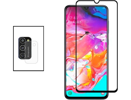 Kit Protector de Cámara Trasera Samsung Galaxy A41 PHONECARE y Cristal Templado 5D Full Cover