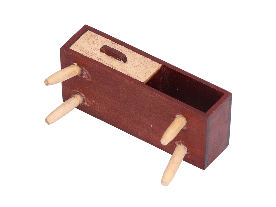 Soporte De Tv Para Casa De Muñecas En Miniatura De Madera A Escala 1:12, Juguete Decorativo.
