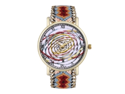 Reloj De Pulsera Unisex De Cuarzo Con Correa De Lana, Estilo Sencillo, Esfera Redonda.