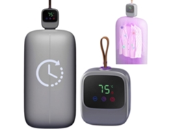 Secador De Pelo Eléctrico Portátil - Secado Rápido Y Elimina Los Ácaros Del Polvo - 450 W - Gris
