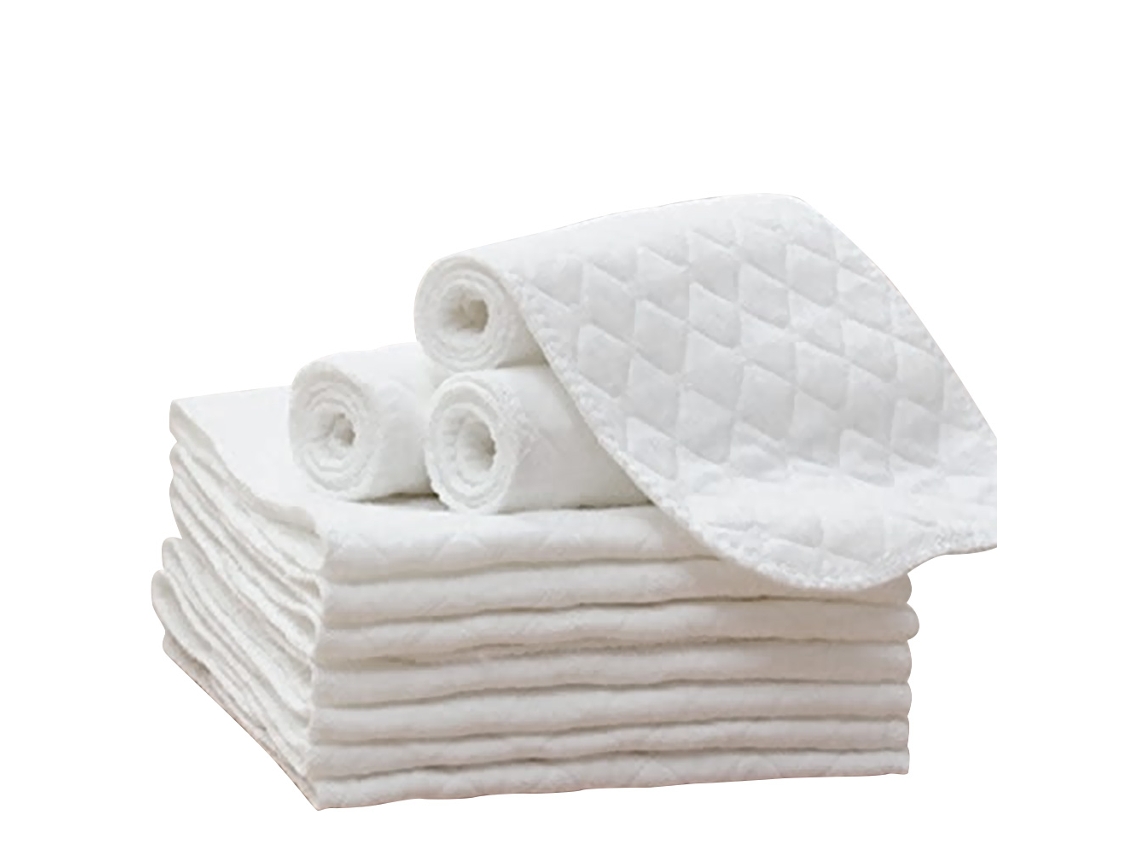 10 Pañales De Muselina Absorbentes Para Bebés De 0 A 2 Años, Lavables A Máquina, 32 X 12 Cm.