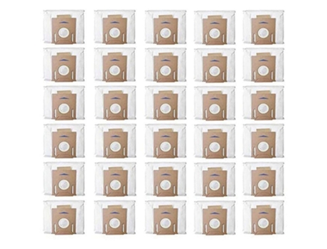 Pacote com 30 saco de pó a vácuo para ecovacs deebot t8 aivi / t8 / n8 pro plus