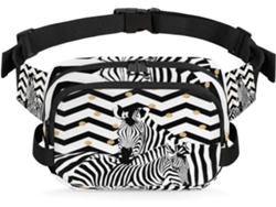 Riñonera Estampado Cebra Chevron Para Mujeres Hombres Niñas Niños Riñonera Correr Practicar Deportes Hacer