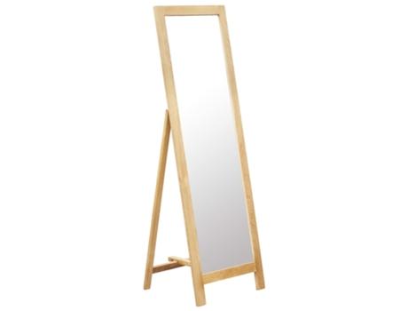 MAISON EXCLUSIVE Espejo de pie 48x46,5x150 cm madera maciza de roble
