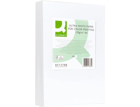 Papel Fotocopiadora Q Connect Ultra White Folios A4 120 G/M²
