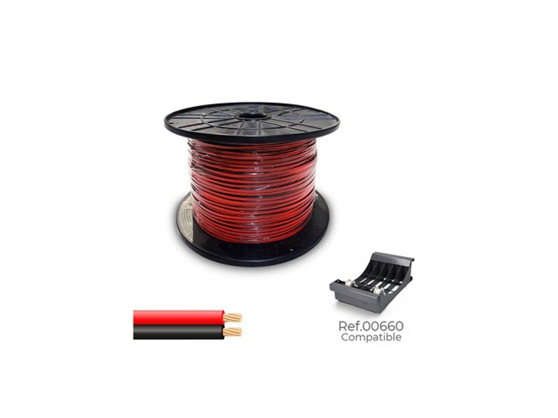 Sediles Cable Paralelo 48v 2x0,75mm² Color Rojo Y Negro 500m (bobina De Ø26x15cm)