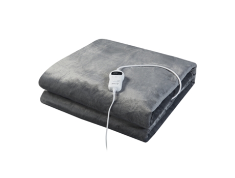 Manta eléctrica Archi 10 niveles de calor 120W Vlies 200x150 cm Gris Oscuro [en.casa] [EN.CASA]