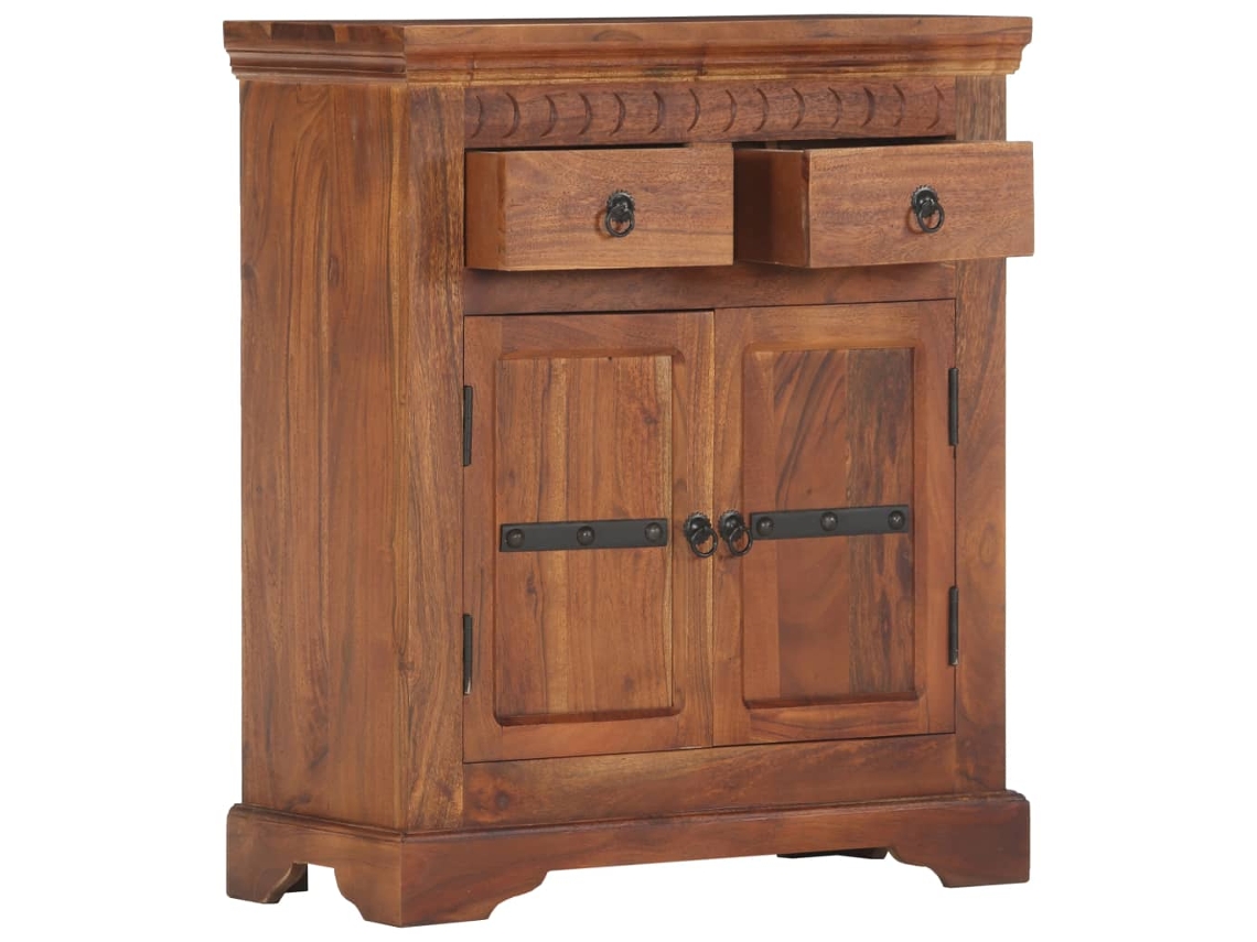 Aparador | Mueble De Comedor | Buffet De Madera Maciza De Acacia 63x30x75 Cm Wsd349459