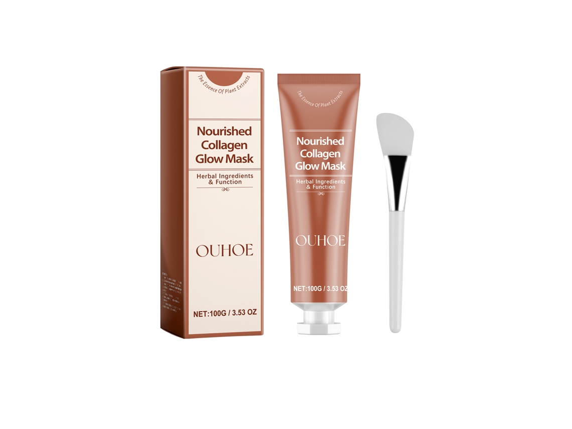 Mascarilla exfoliante revitalizante de colágeno para una piel radiante.
