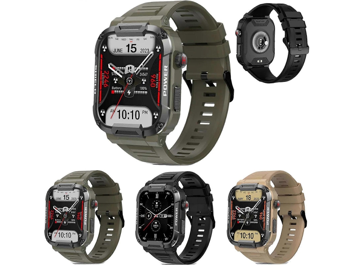 Reloj inteligente Mk66, pantalla táctil completa, llamadas Bluetooth, relojes deportivos para actividades al aire libre Ly Ebike