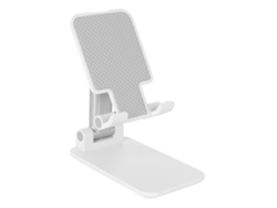 Soporte de mesa multifuncional plegable y retráctil Yhl para teléfonos móviles y tabletas, color blanco, para ver películas.