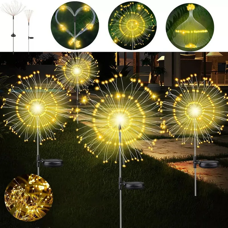 Luces LED decorativas para jardín (2024), paquete de 120 (2 unidades) Vayotoy