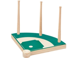 Soporte Anillos Béisbol Moderno Deportivo Madera Mujeres Amigas Dormitorio Navidad Fiesta |