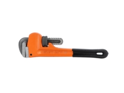 Llave Para Tubos Ajustable De Acero De Alta Resistencia Con Mango De Plástico Profesional, 10 Pulgadas.