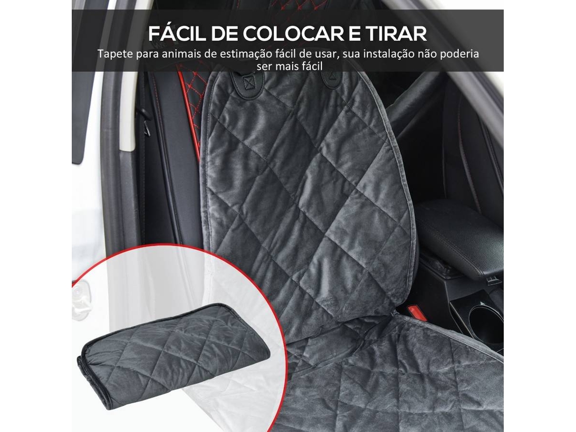 Protección para Carro PAWHUT D00-138 (Gris - 105 x 46cm - Terciopelo (Poliéster), Algodón Pp)