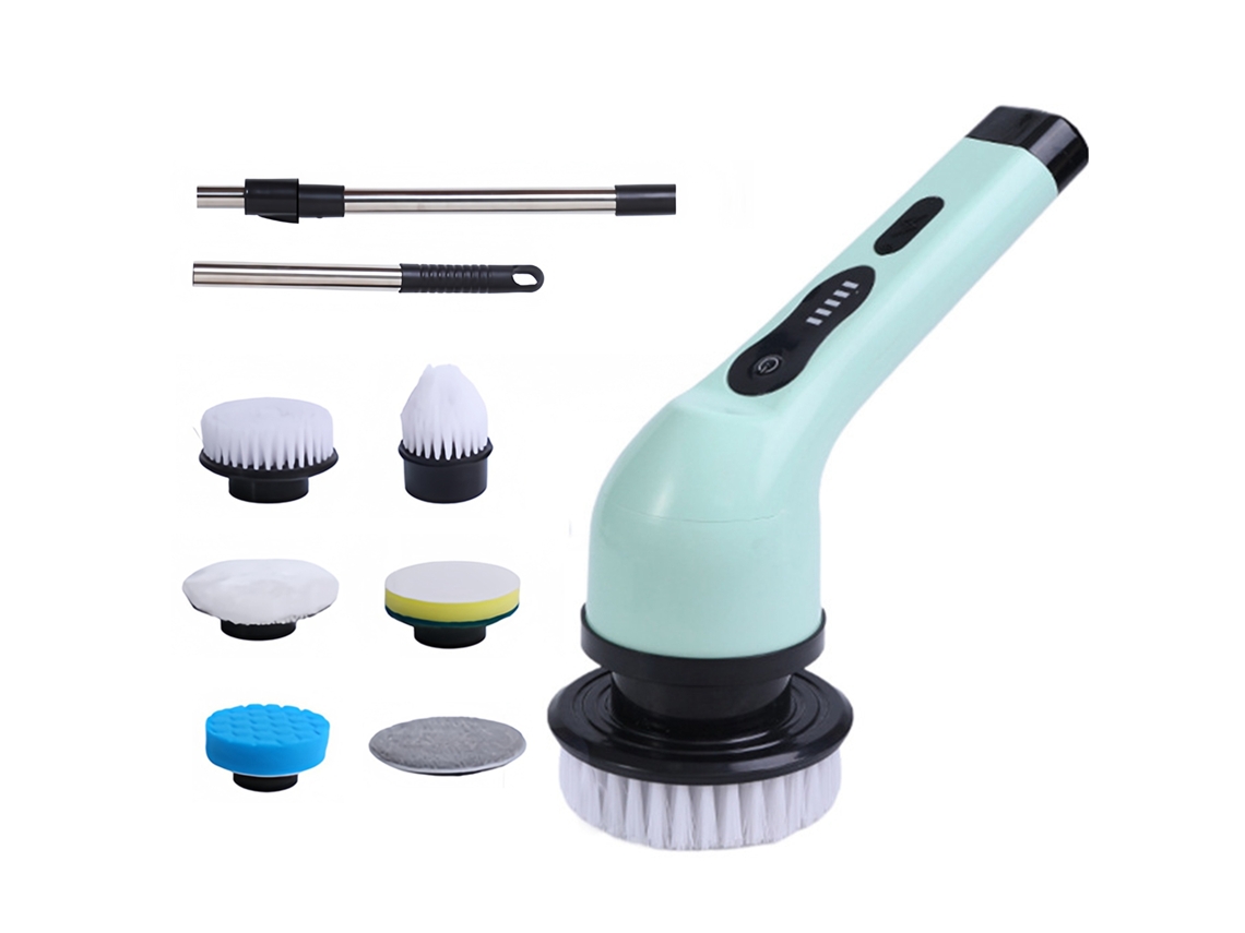 Cepillo De Dientes Eléctrico Giratorio Inalámbrico Con 6 Cabezales, Ipx6 Ajustable, Para Montaje En Baño, Pared Y Suelo.