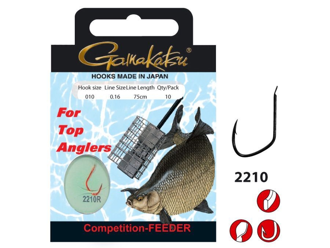 Gancho GAMAKATSU Competition Bream Feeder LS-2210 100 cm