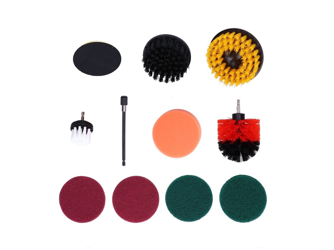 Kit De 11 Piezas De Cepillos Para Taladro, Accesorios De Limpieza, Almohadillas De Limpieza Eléctrica, Artículos Para El Hogar.