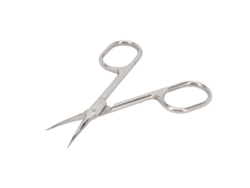 Tesoura De Cutículas Em Aço Inoxidável Com Design Arcurado Para Remoção De Pele Morta Ferramenta De Manicure
