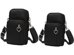 Bolso Cruzado De 2 Piezas Para Teléfono, Estuche Para Mujer Con Compartimento Para Tarjetas Y