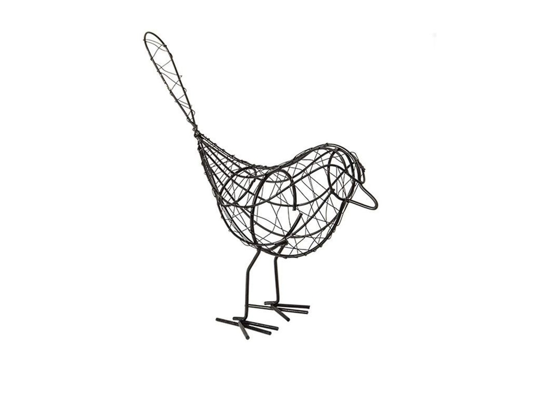 2026-adorno De Ave De Hierro Forjado Negro Para Jardín Hogar Decoración Regalo Navidad