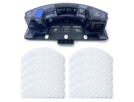 Tanque de água com pano de limpeza para ecovacs deebot ozmo t8/t8+/t9/t8max