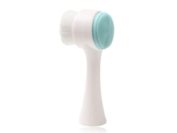 Cepillo De Limpieza De Doble Cara, Cepillo De Silicona 2 En 1, Manual De Mano (azul)