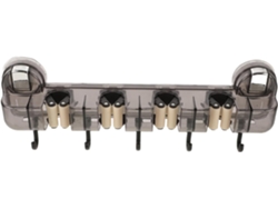 Elegante Soporte Pared Escobas Fregonas Fácil Pegar Estante Almacenamiento Multifuncional Hogar