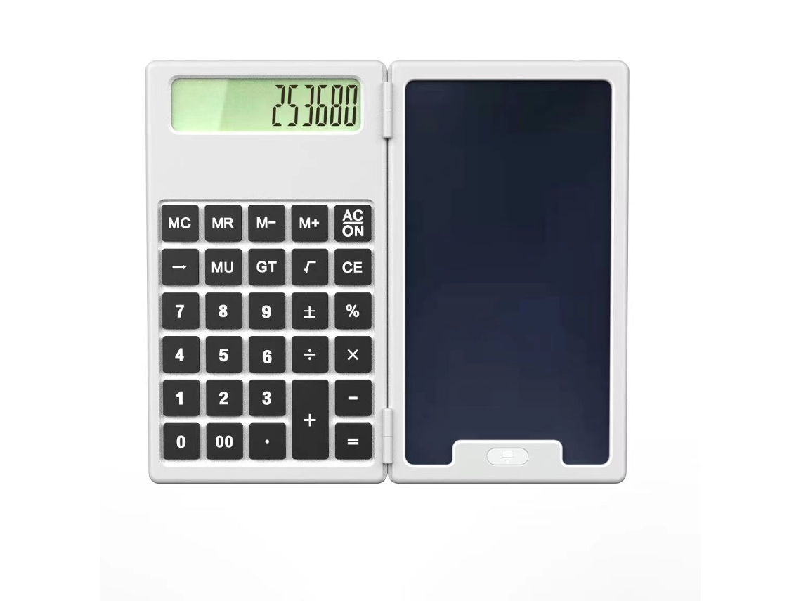 Calculadora y tableta portátil Csyy Mini para escritura a mano (blanca)