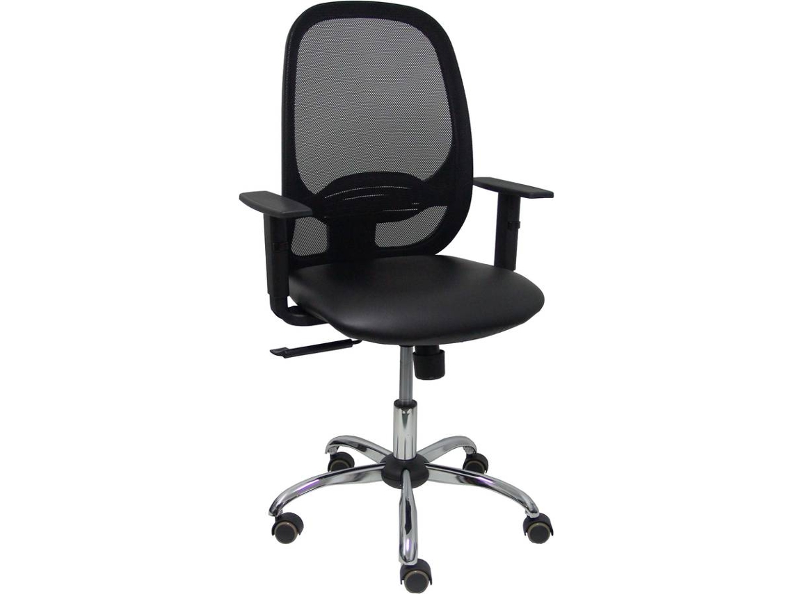 Silla Operativa PYC Cilanco Negro (Brazos Ajustables - Malla)