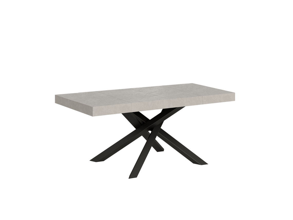 Mesa extensible 140/244x90 cm Volantis Premium Cashmere Patas Antracita Itamoby