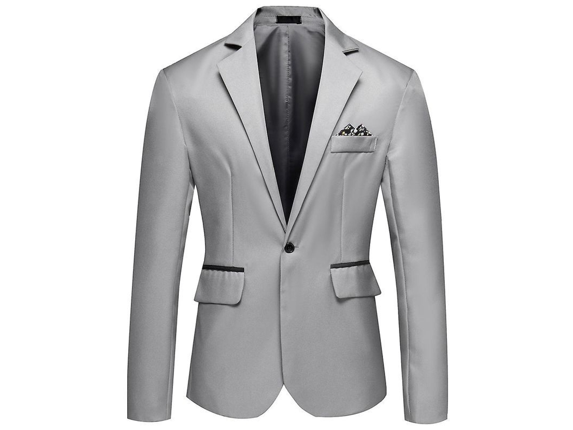 2026-chaqueta Casual Para Hombre Mystdiy Con Botón Soltero Y Cuello Notch Lapel Estilo Juvenil Y Popular