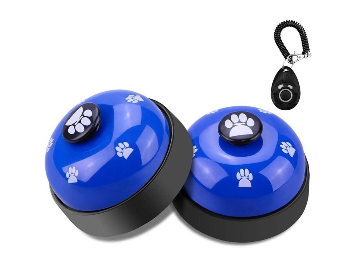 Campana De Entrenamiento Para Perros, Juego De 2 Campanillas Para Cachorros Con Base De Goma Antideslizante Y Pulsera.