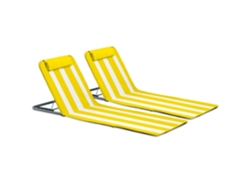 Lote De 2 Plage Pliants Matelas, Inclinables 5 Posiciones Oviala