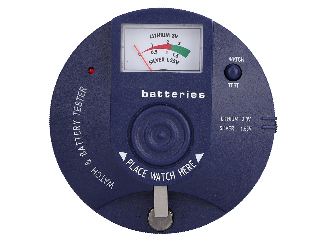 Probador de pilas de botón de 1,55 V y 3 V, herramienta para reparación de relojes