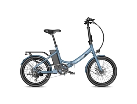 Bicicleta Eléctrica FAFREES F20 Light 16.75Ah Motor 250W Batería 36V16.75Ah Alcance 130Km Freno de Disco Mecánico Gris Azul