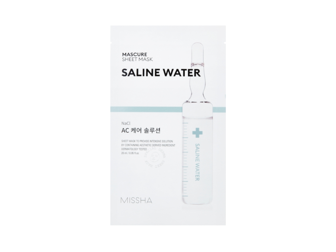 Mascarilla facial de agua salina - Solución para el cuidado del aire acondicionado