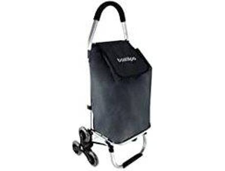 Carrito de Compras BASTILIPO (Gris - Aluminio, Tejido - 35x44x98 cm)