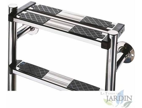 Escalera Partida Parte Inferior Para Piscina SUINGA (4 Peldaños + Peldaño de Seguridad)