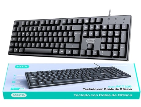 Teclado Gaming ACCETEL PCT220 Negro