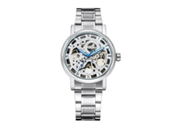 Reloj Hombre Automático De Acero Inoxidable Con Cuerda Hueca Winner (plata)