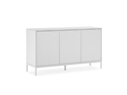 Aparador Auri de 3 puertas color blanco vs Stock en oferta