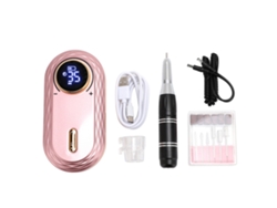 Juego De Lijadora De Uñas Eléctrica, Máquina Portátil Para Quitar Esmalte De Uñas, Herramientas Para Manicura Y Pedicura, Rosa