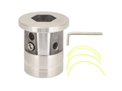 Cabezal Cilíndrico Universal De Aluminio Para Desbrozadora, Cortacésped, Jardín Y Agricultura.