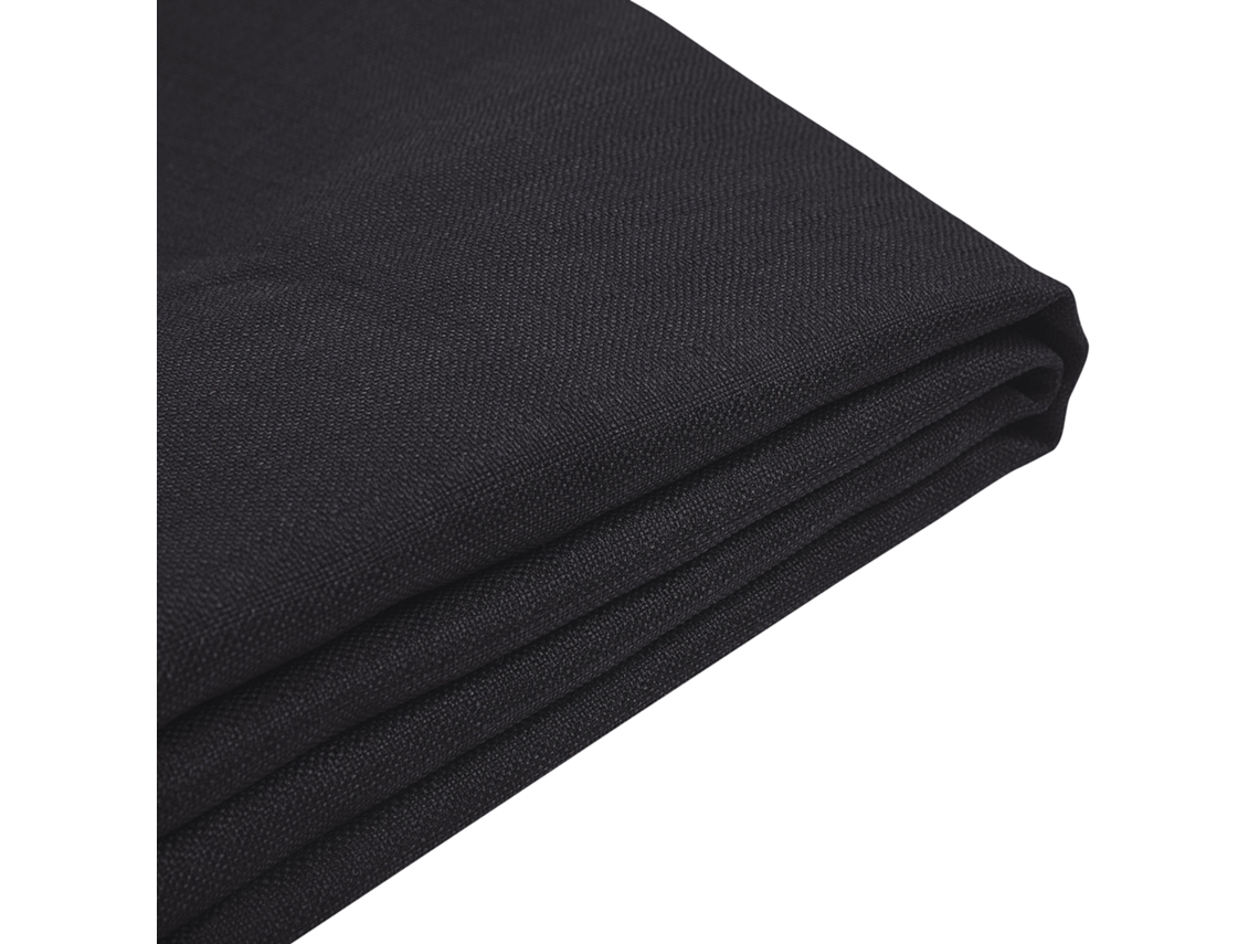 Funda para cama BELIANI Fitou de Poliéster Negro 190x214x75