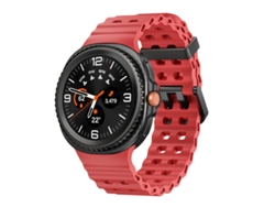 Bracelete Para Samsung Galaxy Watch 8/8 Classic - Silicone Com Fecho De Liberação Rápida No Estilo Oceano Clássico - Vermelha