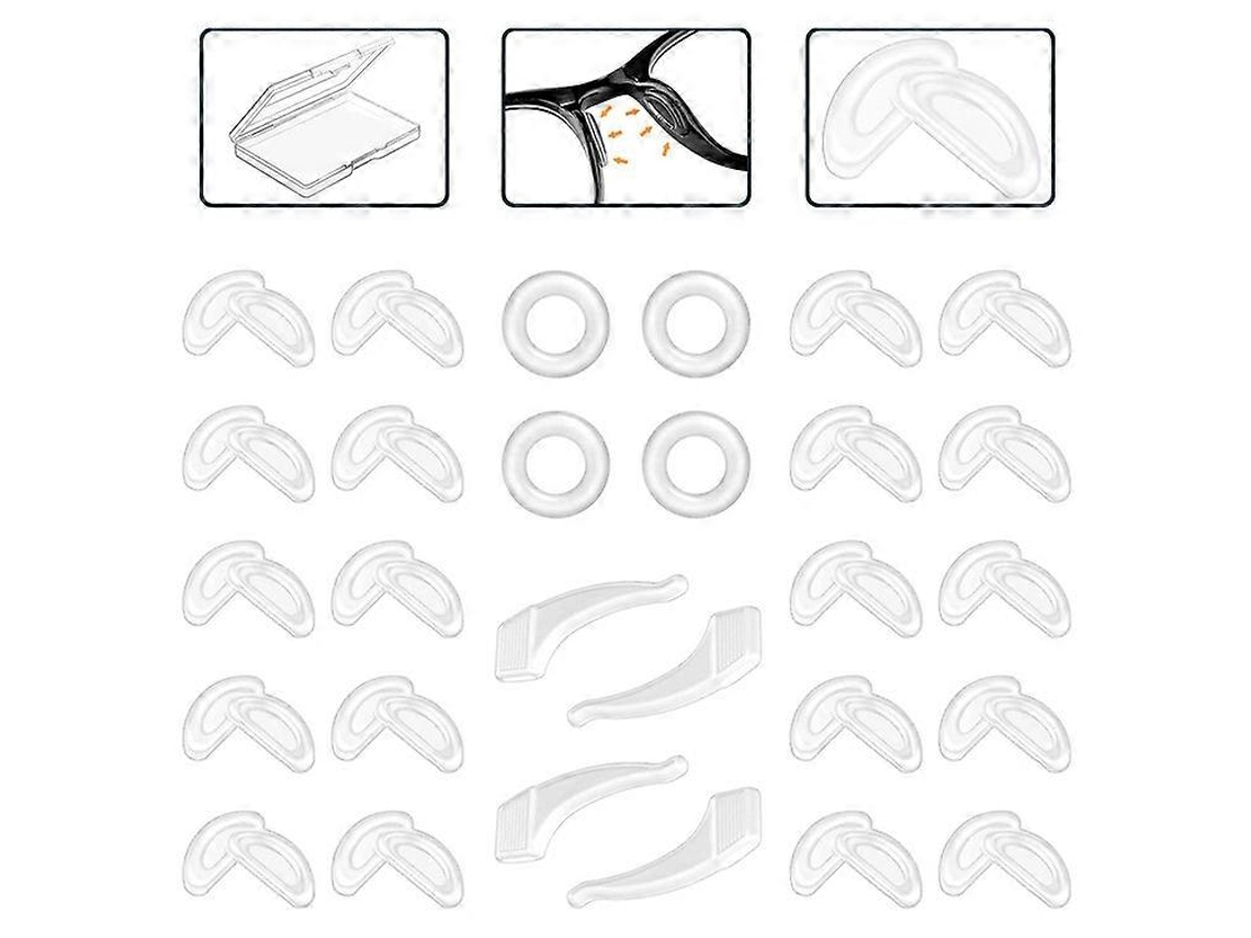 Almohadillas nasales Rosewell para gafas, ganchos de silicona antideslizantes para las orejas
