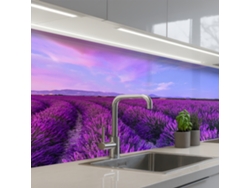 Paneles para salpicadero de cocina Lavanda - Morado - Flores - Naturaleza 250x80 cm