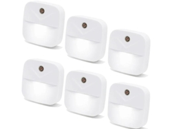 Luz Nocturna Plug In De 6 Paquetes Luces Nocturnas Led Blancas Con Sensor Inteligente Del Crepúsculo Al Amanecer Plug In En Luces Nocturnas Yizhood