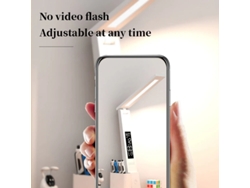 Lámpara de mesa LED USB recargable de 3200 mAh, control táctil, calendario, temperatura, reloj, luz nocturna y plegable.